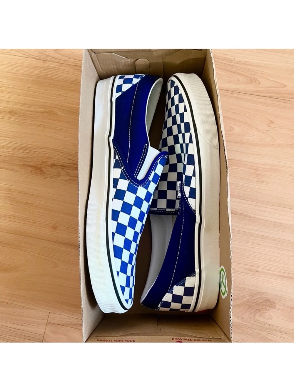 Vans Classic Slip-On
'Checkerboard - Beacon Blue' Women 13.0 US Mens 11.5 US - Picture 8 of 10